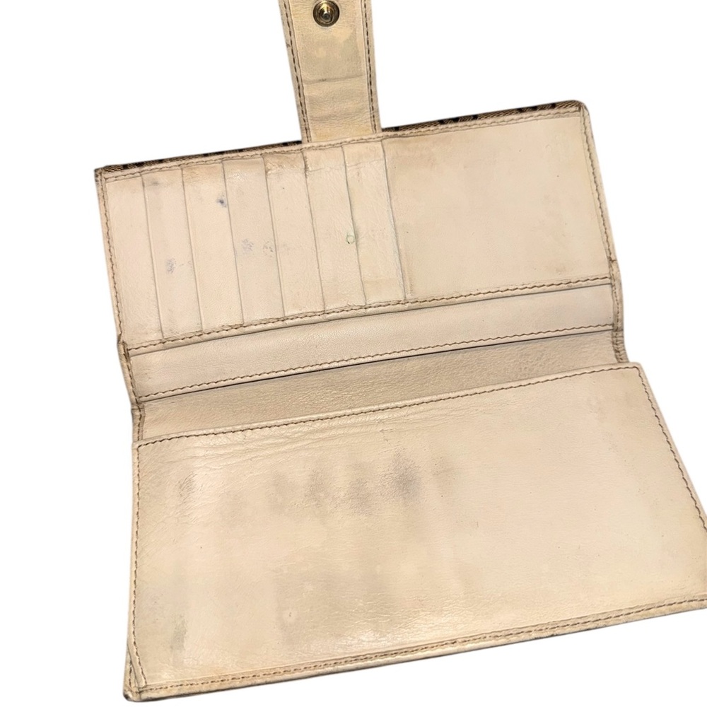 Authentic Gucci Brown Monogram Continental Wallet… - image 8